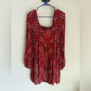 Red Polka Dot Women's Top